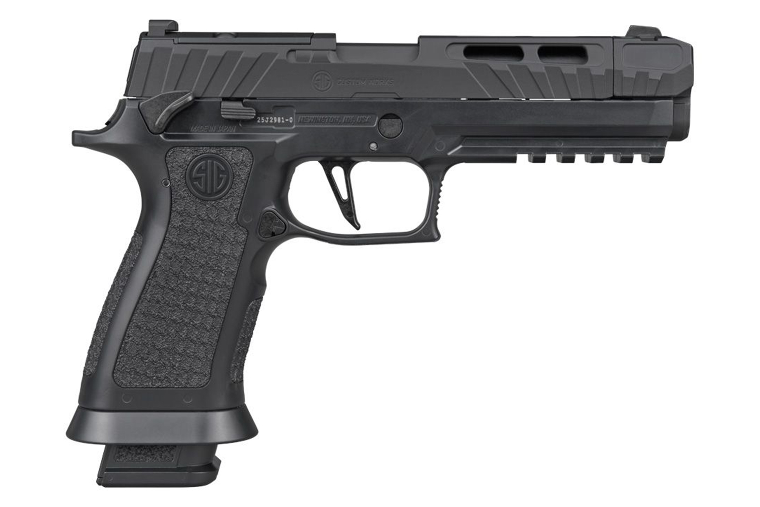 SIG SAUER P320 SPECTRE Comp Blackout 4,5mm - Druckluft Co2 Blowback