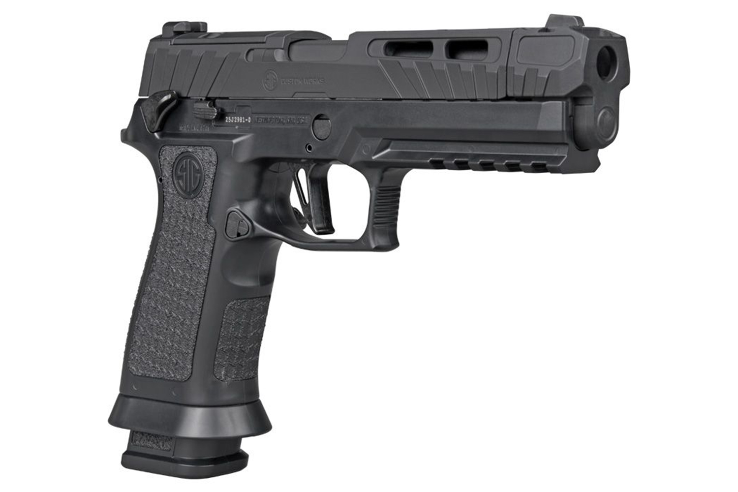 SIG SAUER P320 SPECTRE Comp Blackout 4,5mm - Druckluft Co2 Blowback