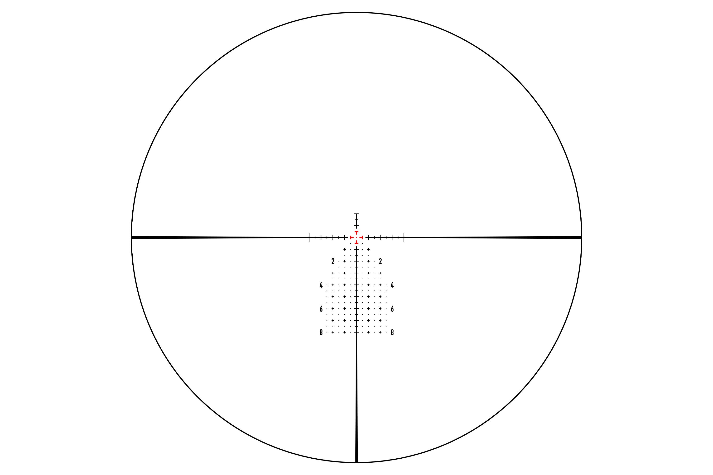 Element Optics Theos Zielfernrohr | 2-10x42 | MPR-1D MRAD FFP Schwarz