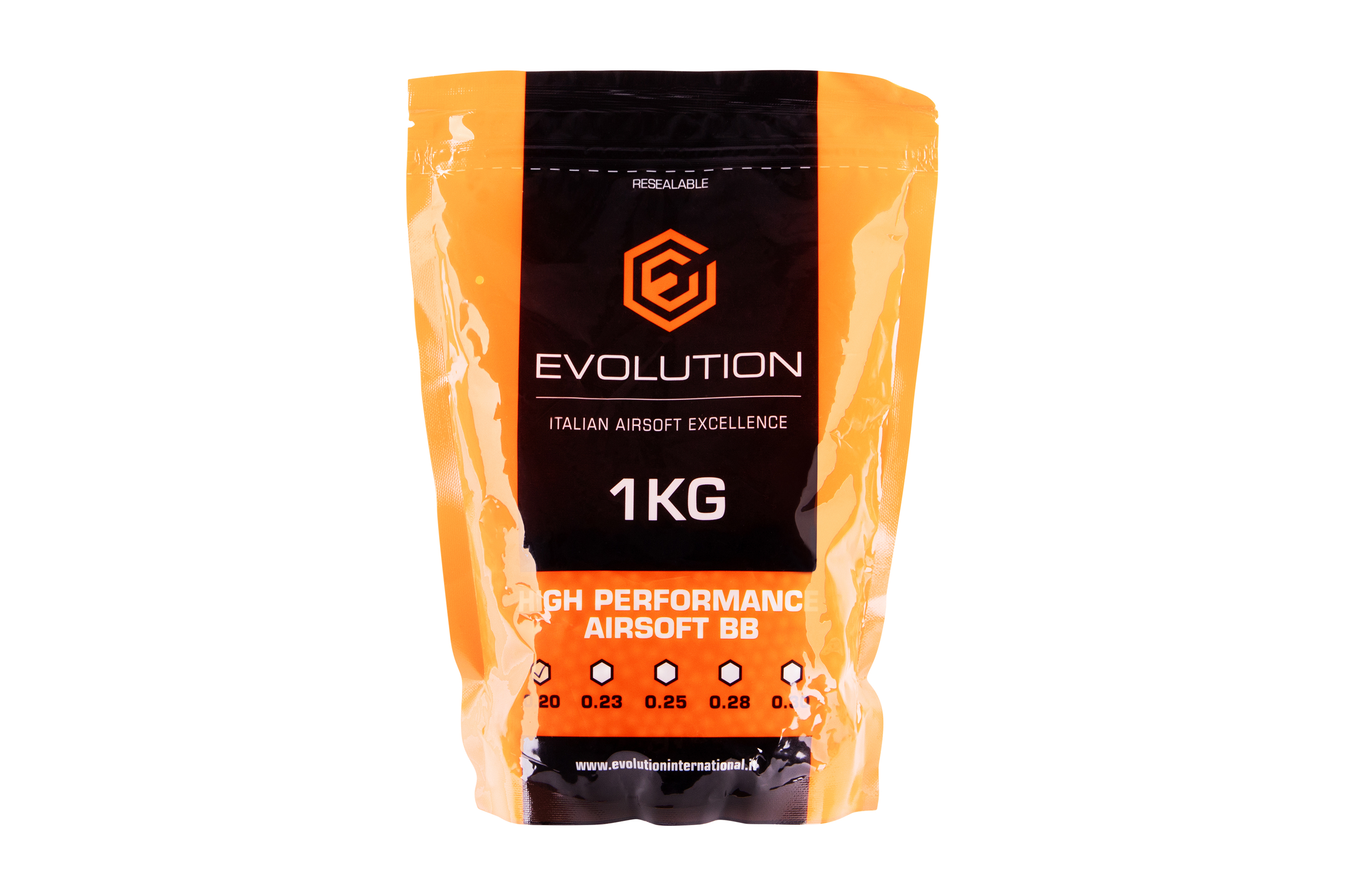 Evolution High Performance Airsoft BBs 6 mm 0,20 g 5.000 Stück Evolution High Performance Airsoft BBs 6 mm 0,20 g 5.000 Stück