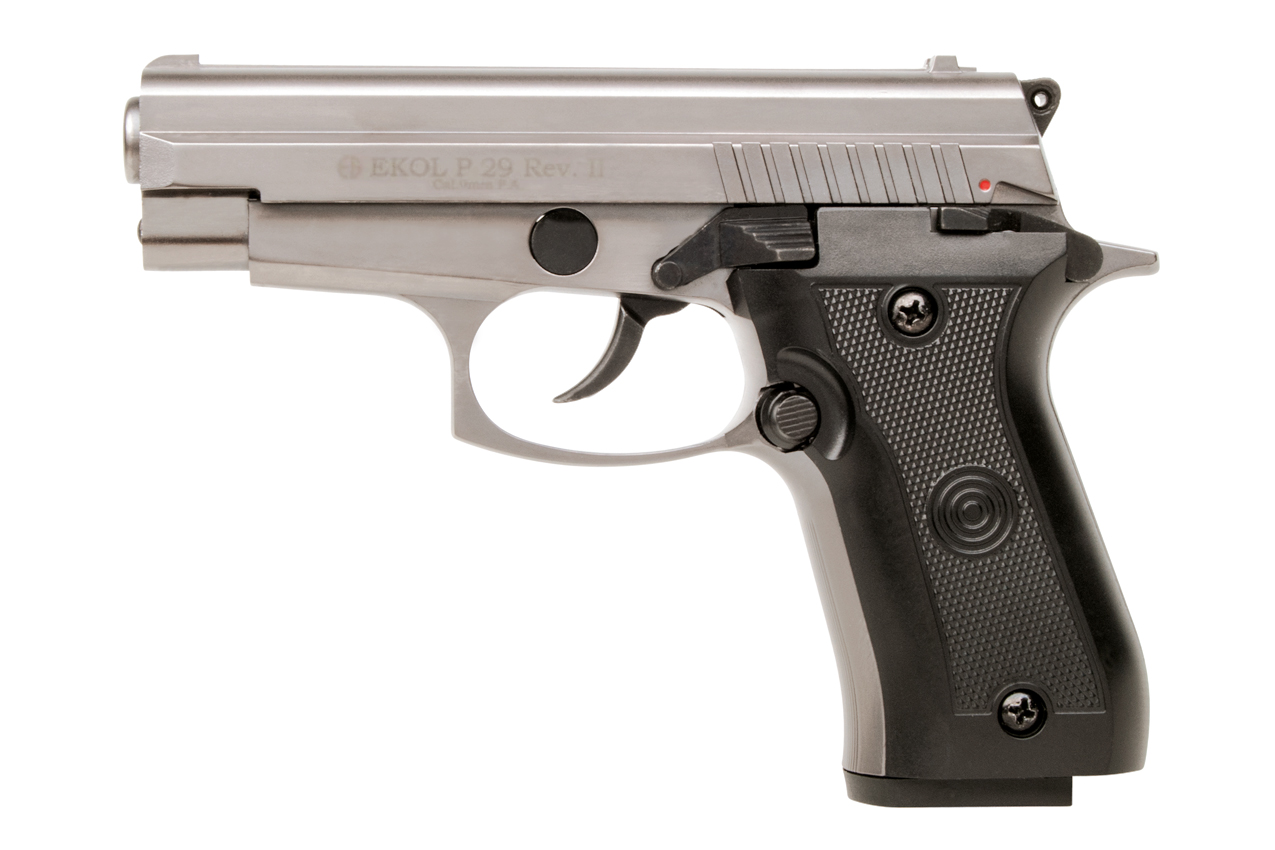 EKOL P29 Nickel 9mm P.A.K. - Gas Signal