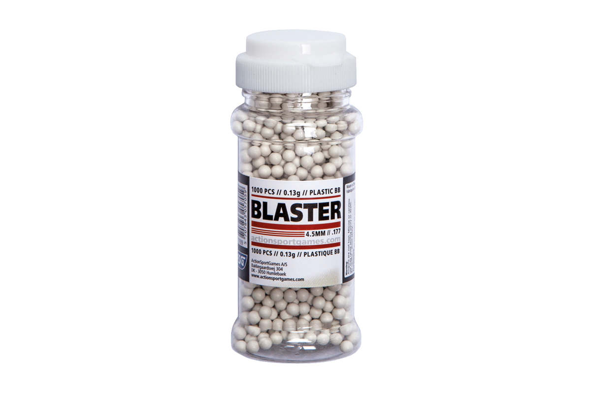 ASG Blaster Kunststoff BBs 4,5mm 1.000 Stück ASG Blaster Kunststoff BBs 4,5mm 1.000 Stück