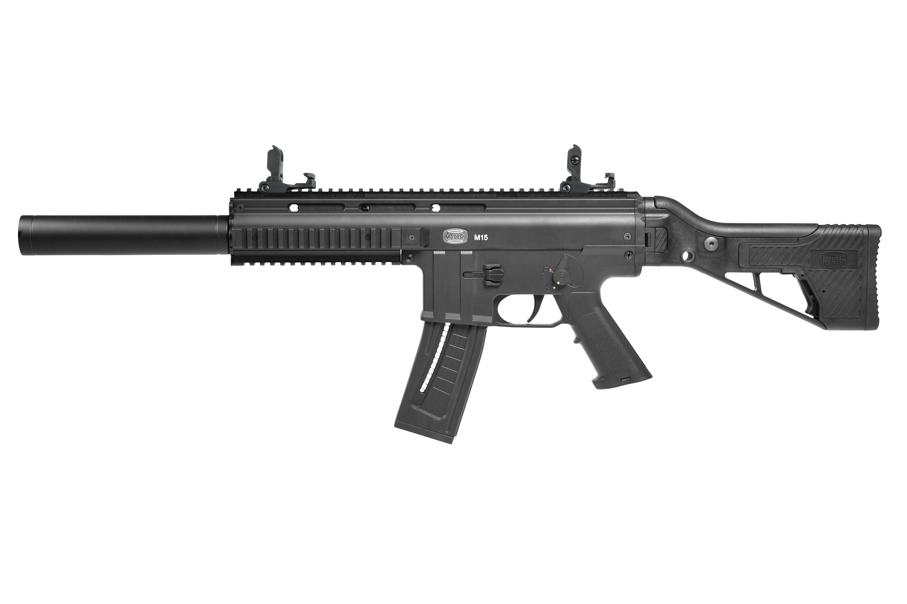 MAUSER M15 Schwarz SD .22lr HV - Selbstladebüchse