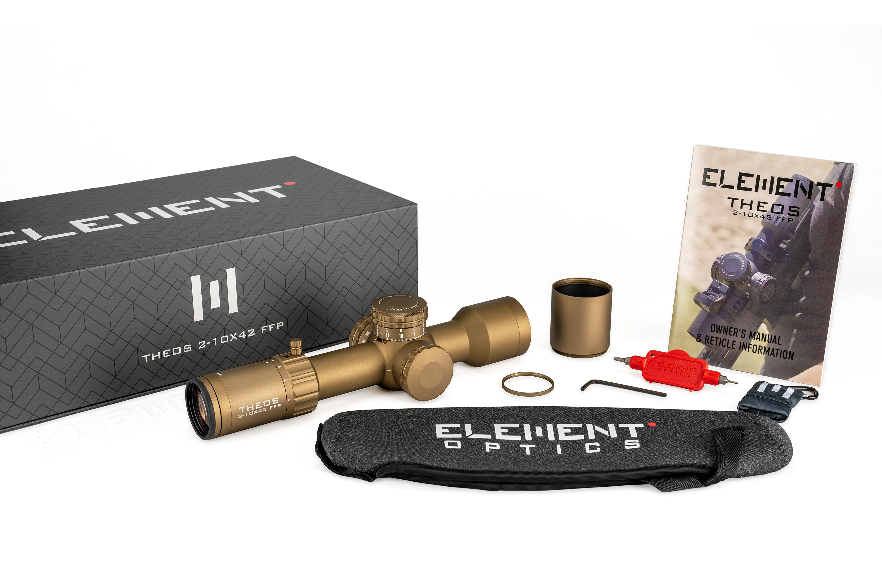 Element Optics Theos Zielfernrohr | 2-10x42 | MPR-1D MRAD FFP FDE