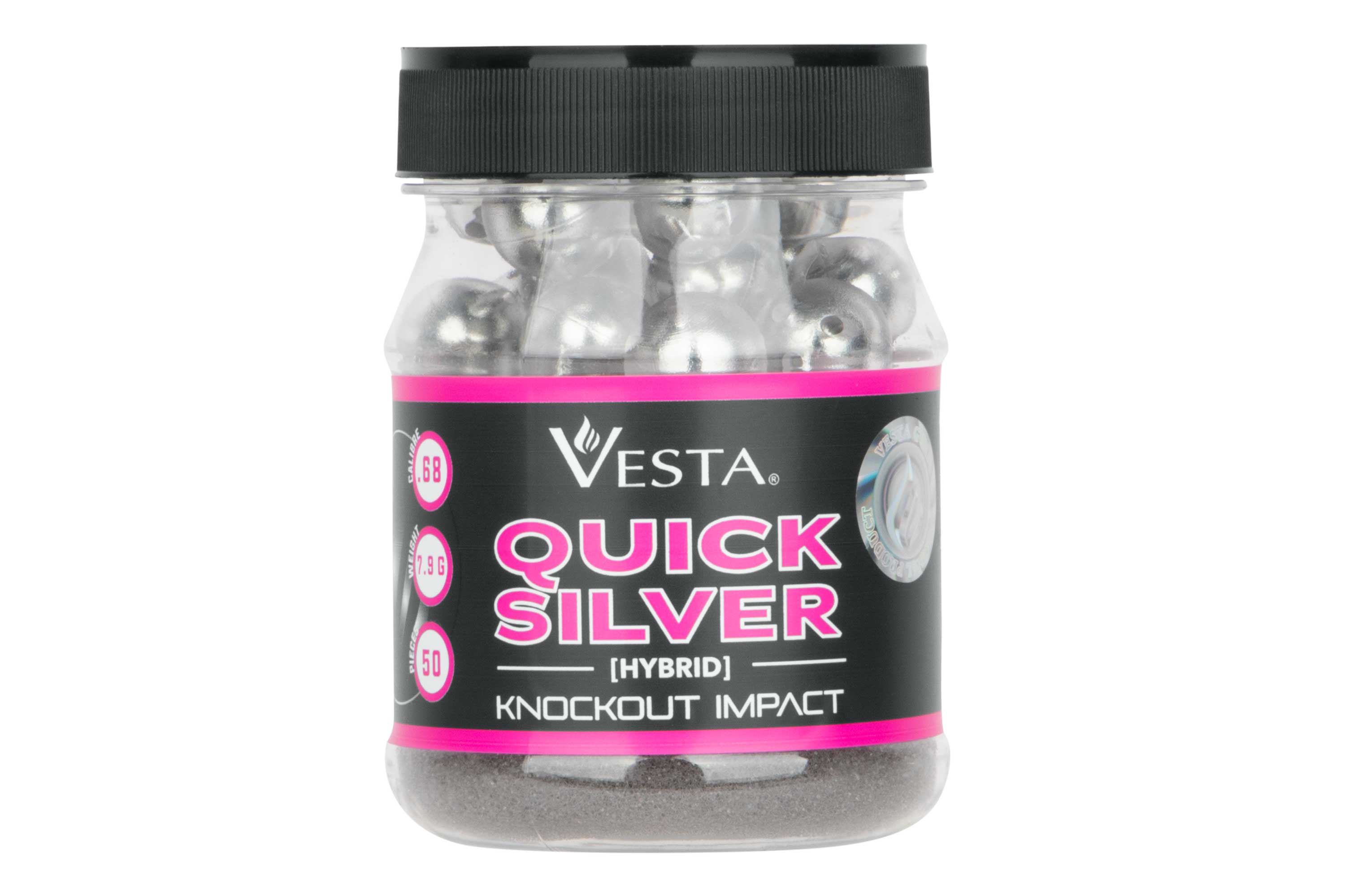 VESTA Quicksilver .68 Stahlgeschosse 7,9g 50 Stück