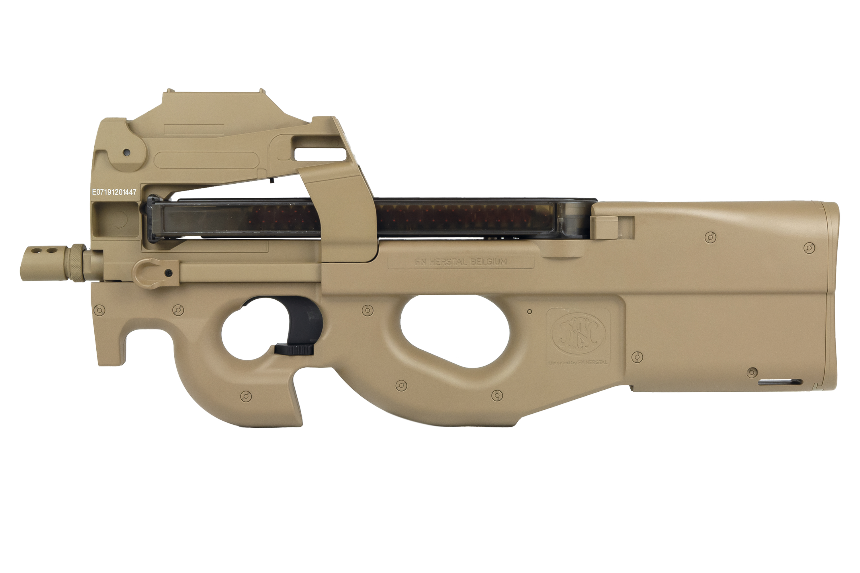 FN Herstal P90 Dark Earth 6mm - Airsoft S-AEG inkl. Red Dot