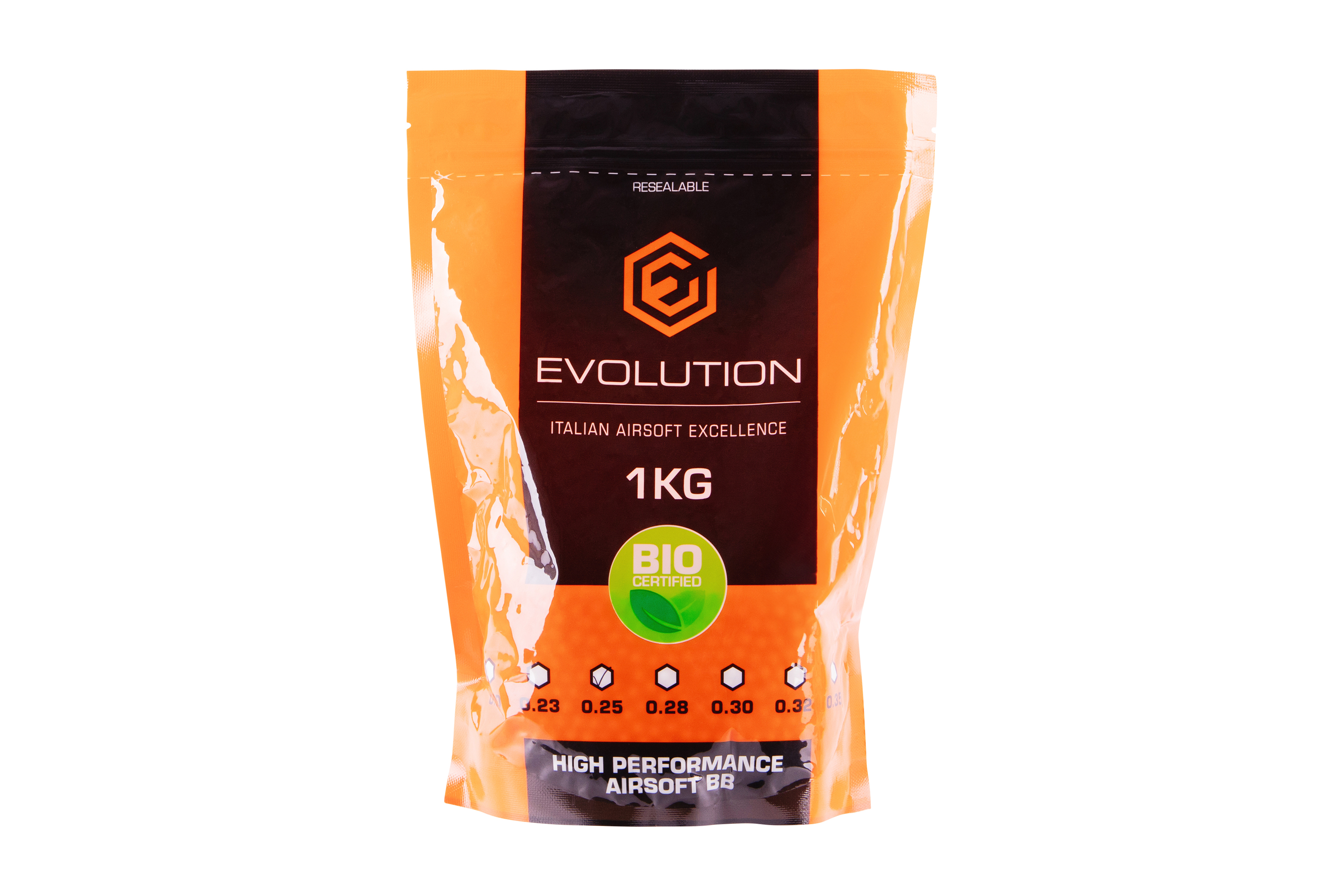 Evolution High Performance Airsoft BIO BBs 6 mm 0,25 g 4.000 Stück