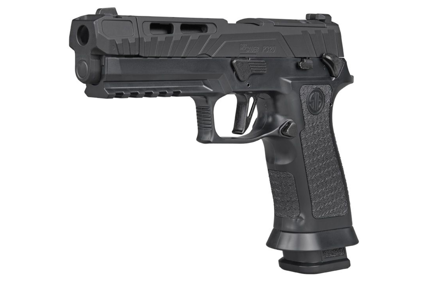 SIG SAUER P320 SPECTRE Comp Blackout 4,5mm - Druckluft Co2 Blowback